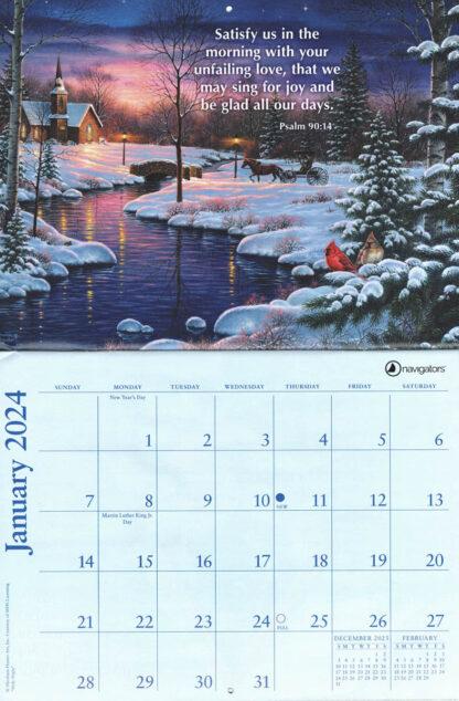 2024 Calendar - God's Glorious Promises (January)