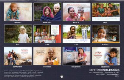 Operation Blessing 2025 Calendar (back)
