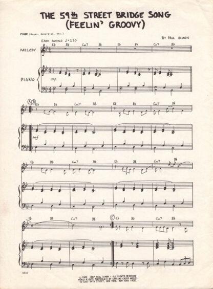 The 59th Street Bridge Song (piano)