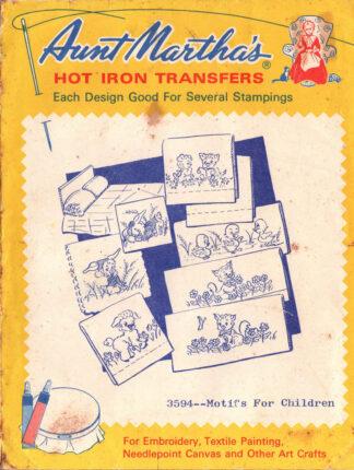Aunt Martha’s Hot Iron Transfers 3594 – Motifs For Children