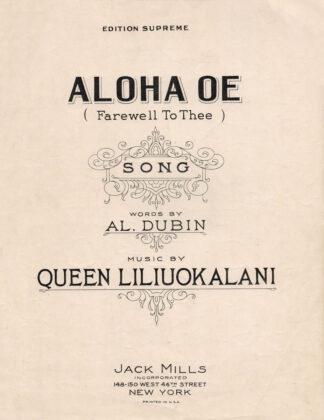 Aloha Oe (Farewell To Thee)