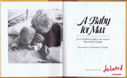 A Baby For Max - title page