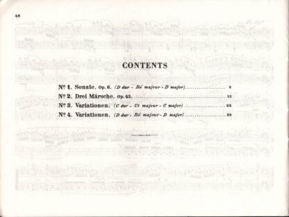 Beethoven: Original Compositions (contents)