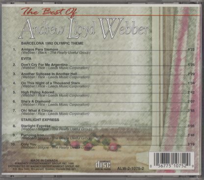 The Best of Andrew Lloyd Webber, Volume 2 - back