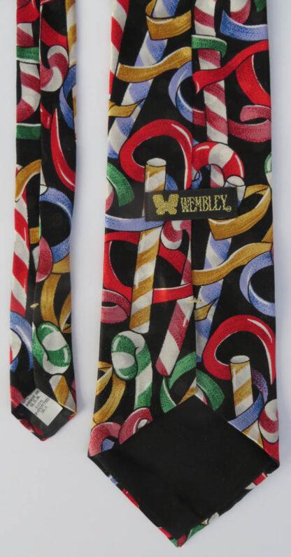 Candy Canes Christmas Necktie (back)