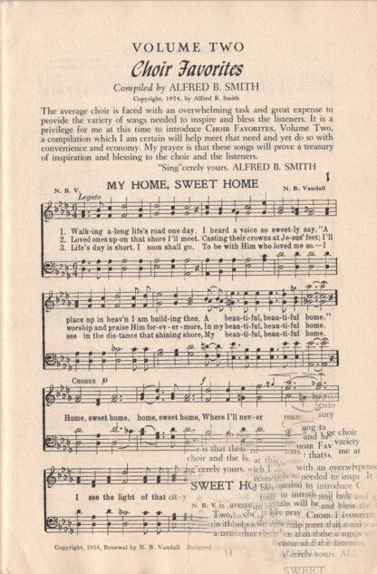 Choir Favorites, Volume Two (page)
