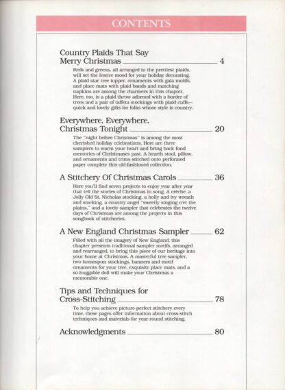 Christmas Cross-Stitch (contents)