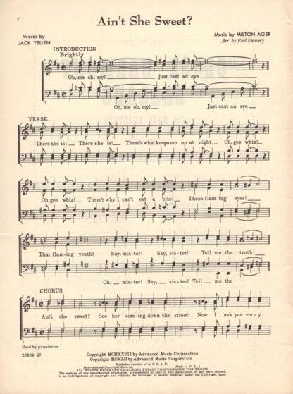 "Close Harmony" Ballads (page)