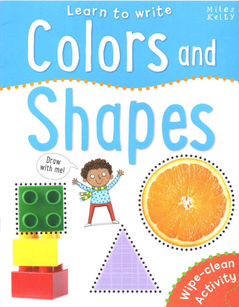 Learn to Write COLORS AND SHAPES Miles Kelly, WipeClean Activity