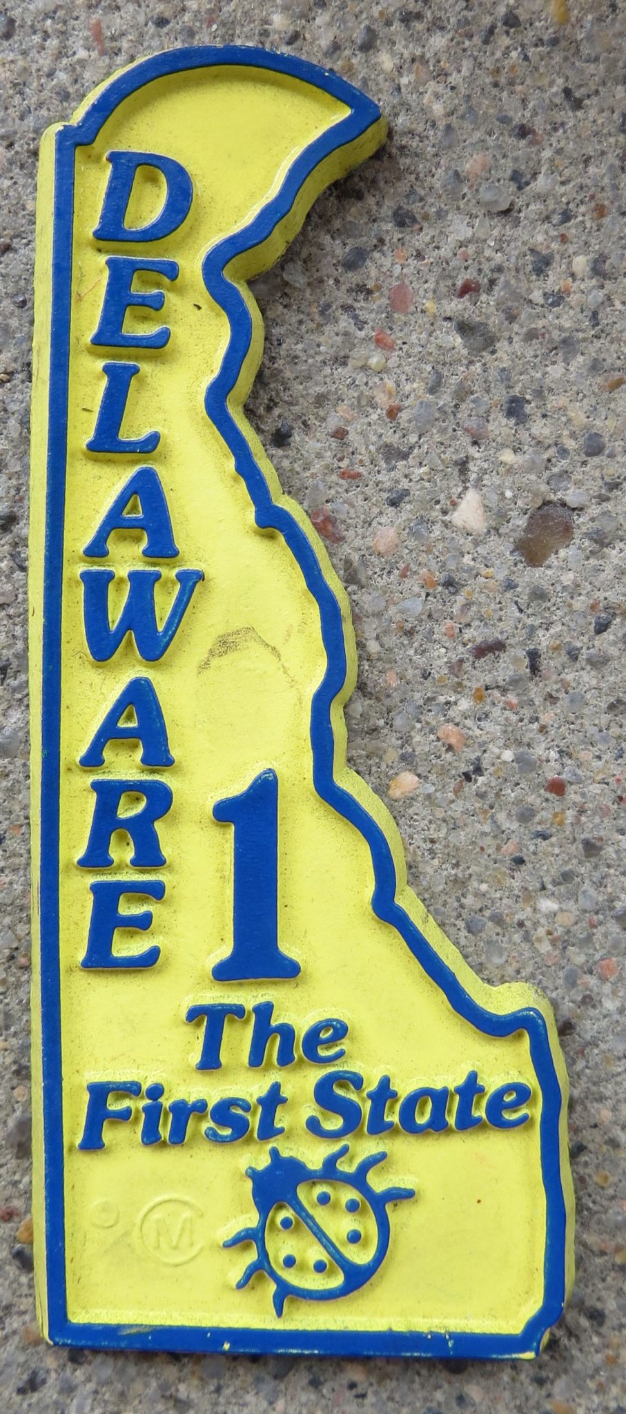 DELAWARE THE FIRST STATE Rubber Magnet