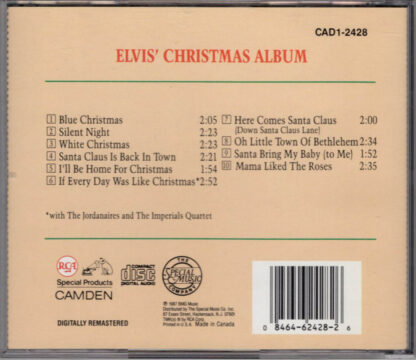 Elvis' Christmas Album (back)