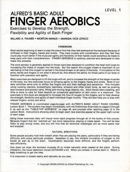 Finger Aerobics (foreword)