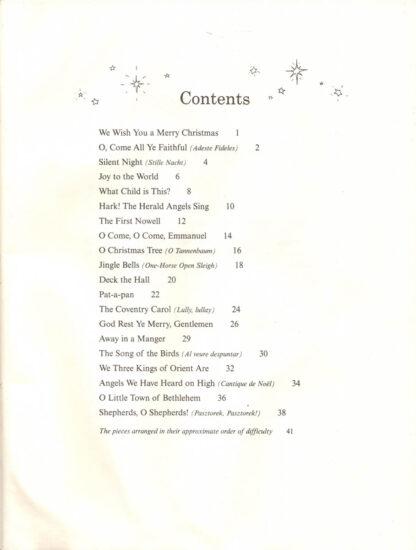 A First Book of Christmas Songs (contents)