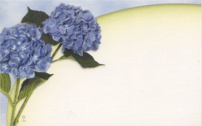 Floral Enclosure Card - hydrangeas