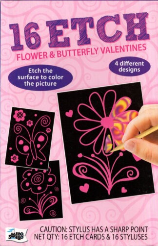 Flower and Butterfly Valentines