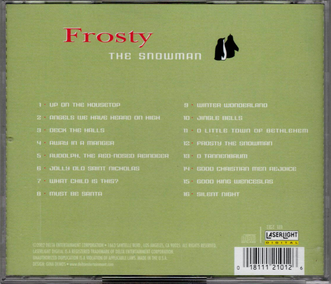 FROSTY THE SNOWMAN - The International Children's Choir, 2002 CD