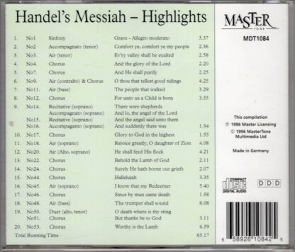 Handel's Messiah (back)
