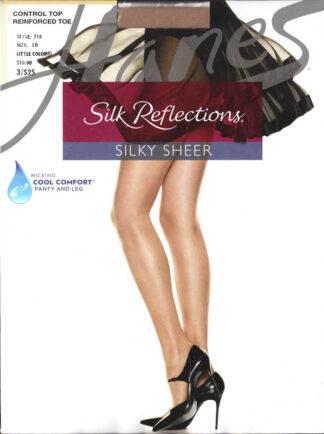 Hanes Silk Reflections Pantyhose; Style 718; Size CD; Little Color