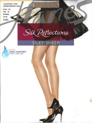 Hanes Silk Reflections Panyhose, Style 718, Size CD, in Natural