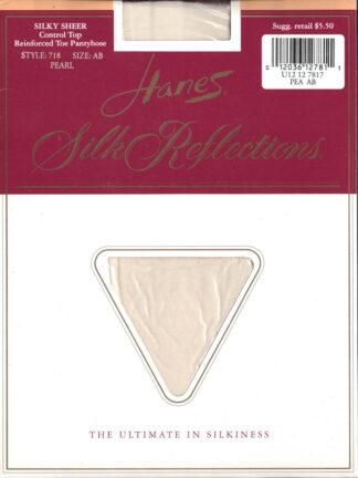 Hanes Silk Reflections Pantyhose, Style 718, Size AB, in Pearl