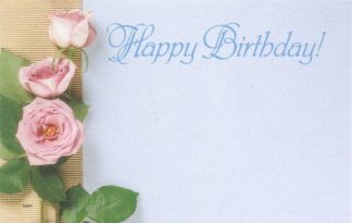 Happy Birthday - pink roses