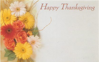 Happy Thanksgiving - flowers