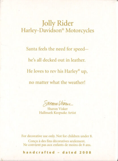 Harley-Davidson Jolly Rider (back)