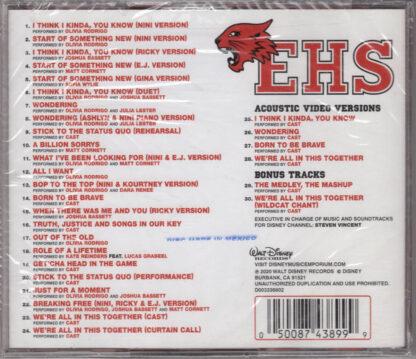 High School Musical: The Musical: The Series: The Soundtrack (back)