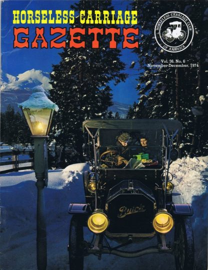 HORSELESS CARRIAGE GAZETTE - Vol. 36, No. 6, Nov-Dec, 1974