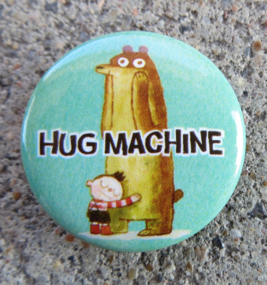 HUG MACHINE Pinback Button from San Diego ComicCon