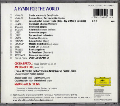 A Hymn for the World (back)