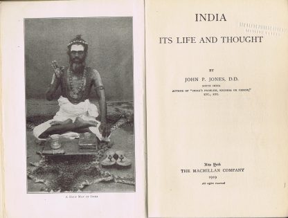 India: Its Life and Thought - title page