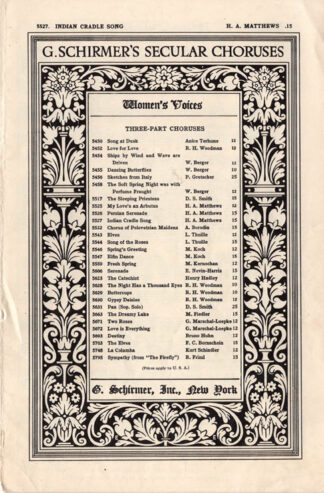 Indian Cradle Song