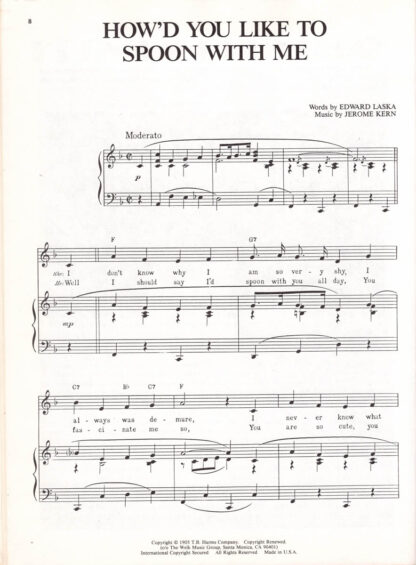 Jerome Kern Collection (music page)