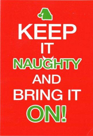 Keep It Naughty Christmas Card