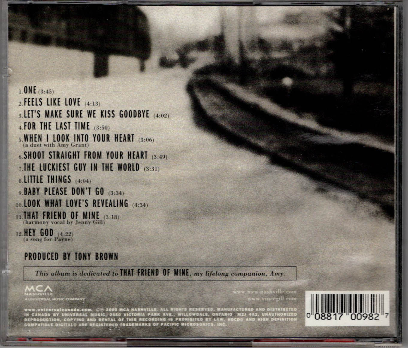 LET'S MAKE SURE WE KISS GOODBYE - Vince Gill, 2000 CD