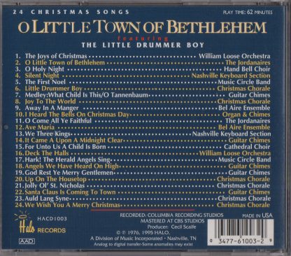 O Little Town of Bethlehem (back)