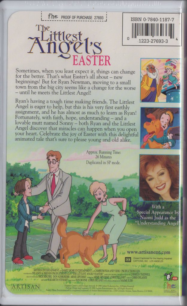 THE LITTLEST ANGEL'S EASTER Family Home Entertainment VHS