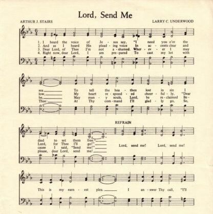 Lord, Sent Me (SATB)