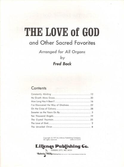 The Love Of God (contents)