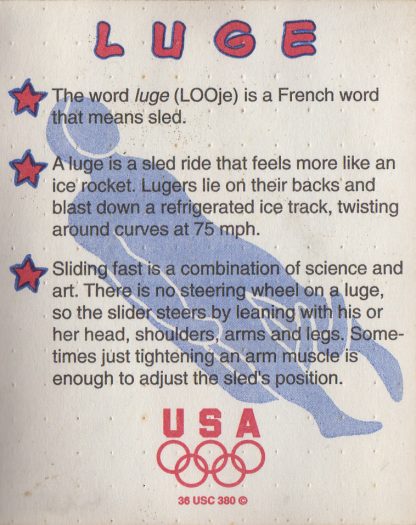 Luge Coin (back)