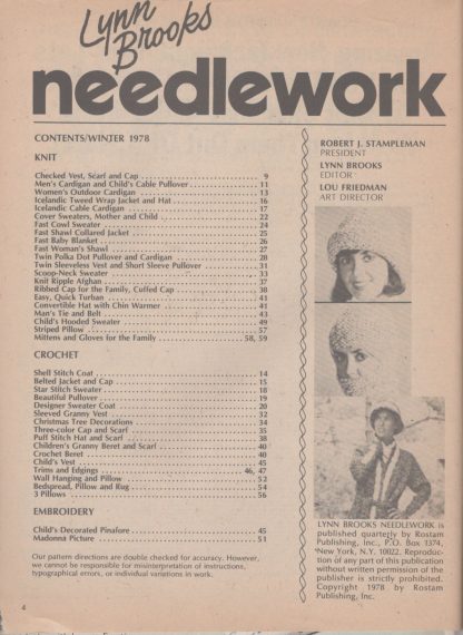 Lynn Brooks Needlework (contents)