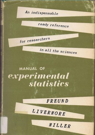 Manual of Experimental Statistics