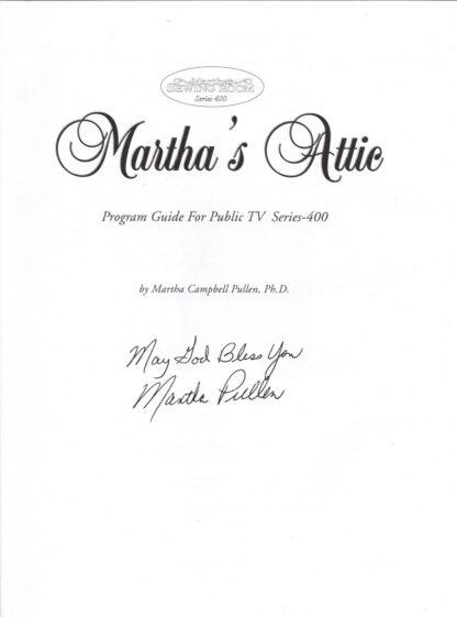 Martha's Attic (Martha's signature)