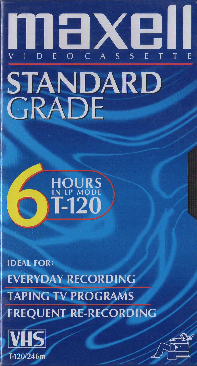 Maxell T-120 STD Standard Grade Videocassette 