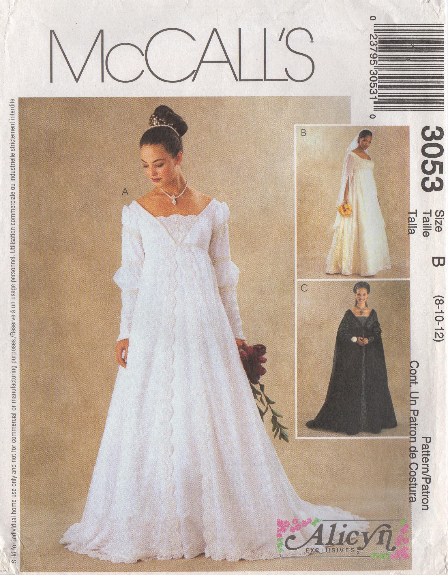 RENAISSANCE GOWNS - McCall's 3053, Miss 10-14