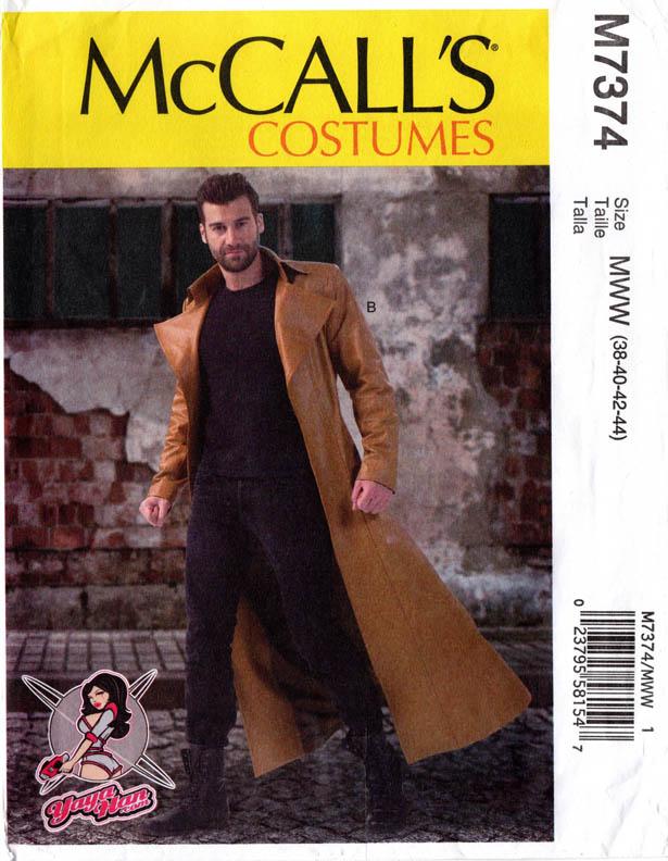 GREAT COSTUME COAT – McCall’s 7374, Men’s 38-44 and 46-52