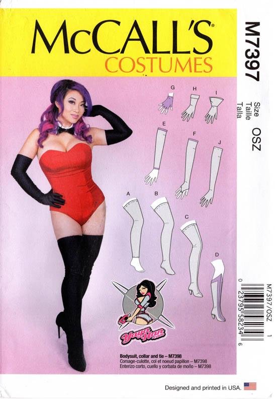 LEG & ARM WARMERS, STOCKINGS, BOOT COVERS & GLOVES – McCall’s 7397, Misses’ XS-XL