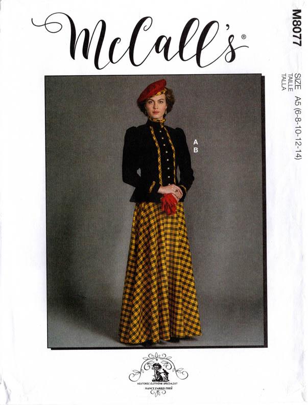 VICTORIAN WALKING SUIT – McCall’s 8077, Misses’ 6-14