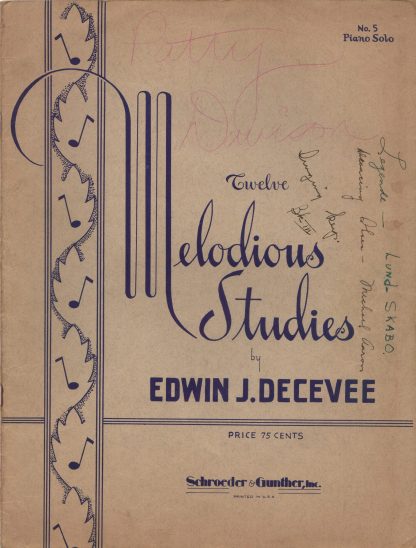 Twelve Melodious Studies